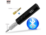Bluetooth Car Aux Adapter Receiver | Portable Hands-Free | 3.5mm and 6.3mm |