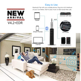 Bluetooth Car Aux Adapter Receiver | Portable Hands-Free | 3.5mm and 6.3mm |