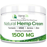 Natural Hemp Relief Cream  – 1500 Mg –  Natural Hemp Extract Cream for Knee, Joint & Back – Made in USA –