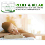 Natural Hemp Relief Cream  – 1500 Mg –  Natural Hemp Extract Cream for Knee, Joint & Back – Made in USA –