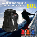 Outdoor Sport 80L Camping Hiking Travelling Backpack Trekk Sports Bags Rucksack Mountain Climb Equipment Men Women Teengers