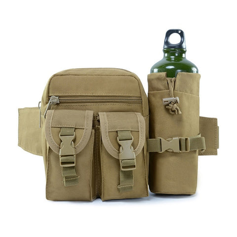 Tactical Waist Bag with Molle Water Bottle Pouch