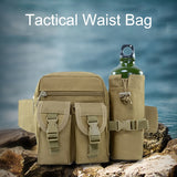 Tactical Waist Bag with Molle Water Bottle Pouch