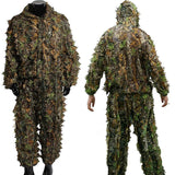 3D Leaf Hunting Jackets Pants Suit Camouflage Clothing Outdoor Stalking in Hunting Bird Watching