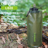 Survival Outdoor Camping & Hiking Portable Water Purification with bag Filtered Water On The Go