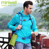 Survival Outdoor Camping & Hiking Portable Water Purification with bag Filtered Water On The Go