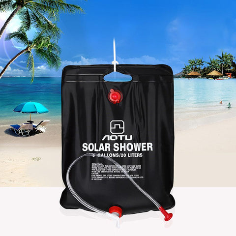 Outdoor Shower Bag 20 liter Water Bag Camping Travel Hiking Climbing Picnic Foldable Solar Energy Heated  Water Storage