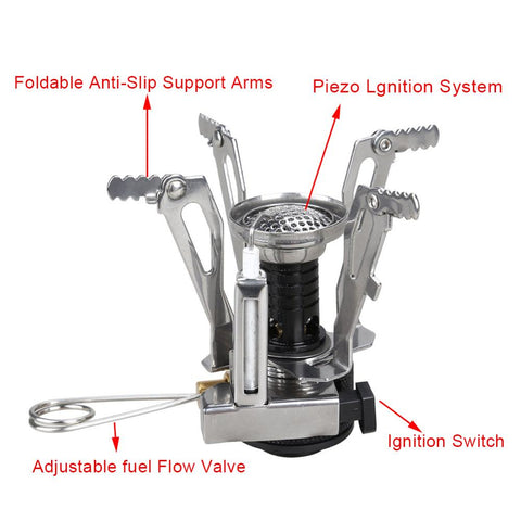 Portable  Gas Cookware for Survival in The Wild