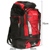 Outdoor Sport 80L Camping Hiking Travelling Backpack Trekk Sports Bags Rucksack Mountain Climb Equipment Men Women Teengers