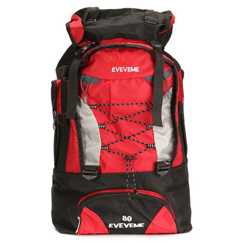 Outdoor Sport 80L Camping Hiking Travelling Backpack Trekk Sports Bags Rucksack Mountain Climb Equipment Men Women Teengers