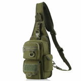 Tactical Sling Bag Pack with Pistol Holster, Military Shoulder Bag Satchel