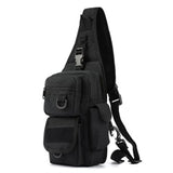 Tactical Sling Bag Pack with Pistol Holster, Military Shoulder Bag Satchel