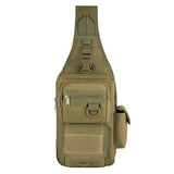 Tactical Sling Bag Pack with Pistol Holster, Military Shoulder Bag Satchel