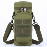 Tactical Molle Water Bottle Pouch H2O Hydration Carrier with Accessory Pouch Outdoor Military Shoulder Strap Bag