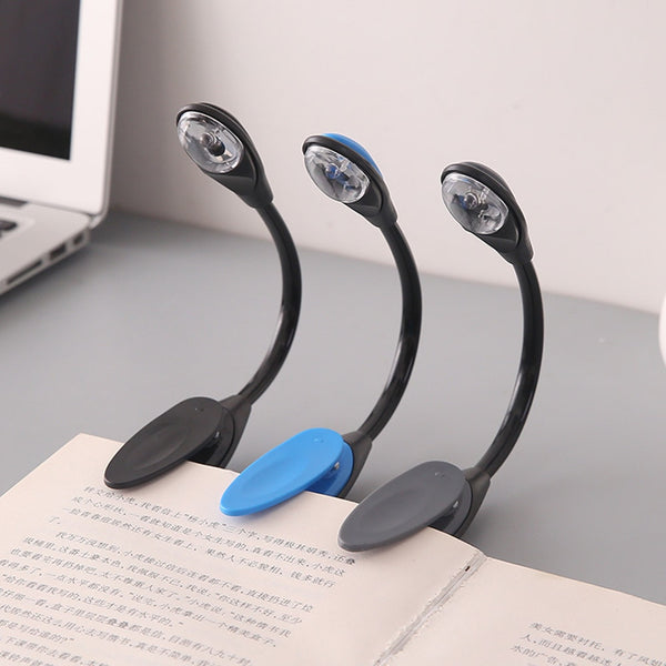 LED Clip Booklight Mini Clip-On Flexible Bright LED