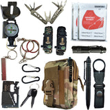 16 in 1 Outdoor survival kit Set Camping Travel Supplies Tactical Multifunction First aid SOS EDC Emergency for Wilderness tools